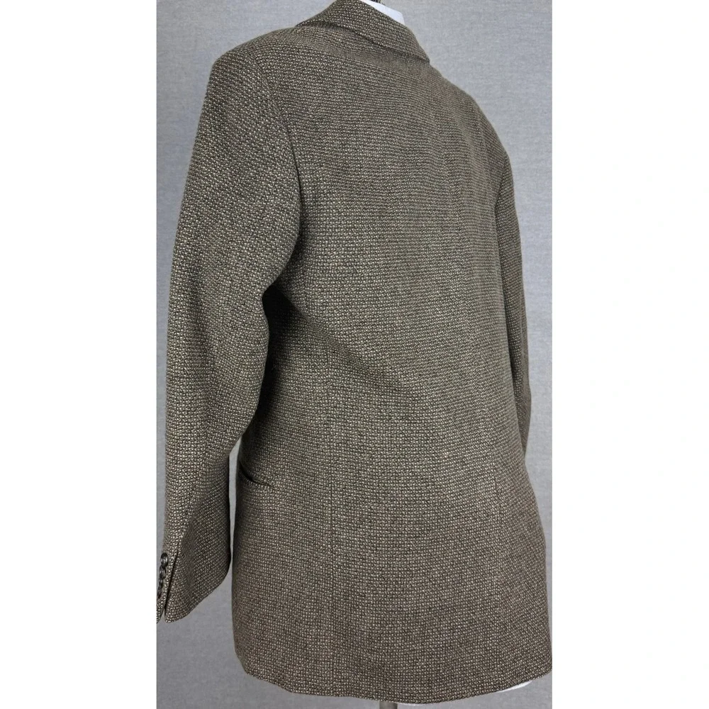 Hugo Boss Einstein 100% Cashmere Blazer Brown Colombo Tweed Sport Coat Mens 40R